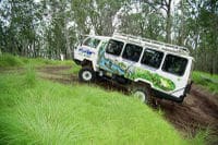 Un véhicule 4x4 pour la visite écologique dans la forêt de Gold Coast