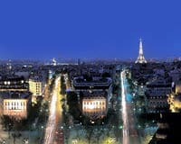 La ville nocturne de Paris, France