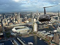 Un vol panoramique exaltant en hélicoptère sur le centre de Melbourne