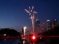 Les feux d'artifice du réveillon de la Saint Sylvestre à Melbourne