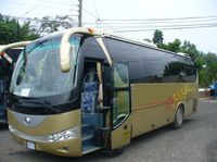 Le bus pour le transfert à l'aéroport de Montego Bay