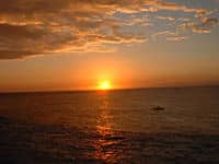 La beauté d'un coucher de soleil des Caraïbes, Montego Bay