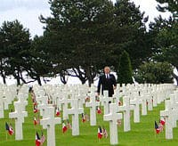 Le cimetière des soldats américains, Normandie