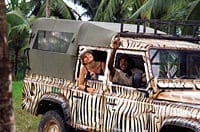 Safari en jeep dans une jeep Zebra rayures, Ocho Rios