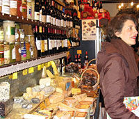 Visite d'un marchand de vin et une fromagerie de Paris
