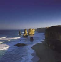Les pics rocheux de douzes Apôtres, près de Melbourne, Gold Coast