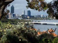 Une vue sur l'horizon de la ville de Perth