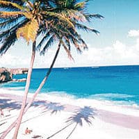 La belle plage de la Barbade