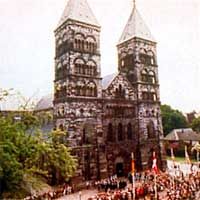Cathédrale de Suède avec une magnifique horloge astronomique du 14ème siècle, Copenhague