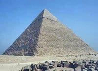 La grande pyramide de Gizeh, en Egypte