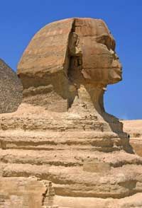 Le grand Sphinx de Gizeh, en Égypte