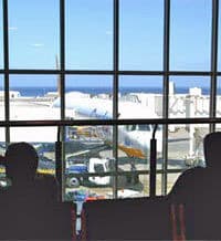 Une vue à l'intérieur de l'aéroport de la Grande canarie