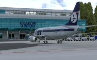 Le vol d'arrivée à l'aéroport de Cracovie