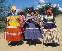 Les habitants du village Sotho, Durban