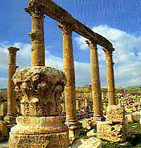 Rues à colonnades de Jerash, Jordanie