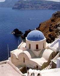 La belle île grecque de Santorin