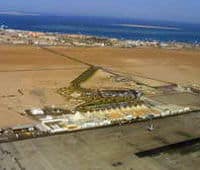Une vue de dessus de l'aéroport de Hurghada