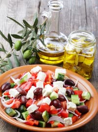 Un plat de la cuisine grecque