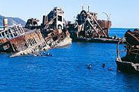 Les bateaux naufragés de Tangalooma