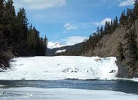 Le paysage hivernal de Banff