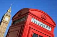 La cabine de téléphone rouge à Londres
