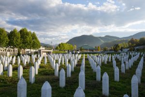 Mémorial du massacre de Srebrenica en Bosnie-Herzégovine
