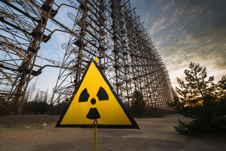Duga de système Radar soviétique près de Tchernobyl