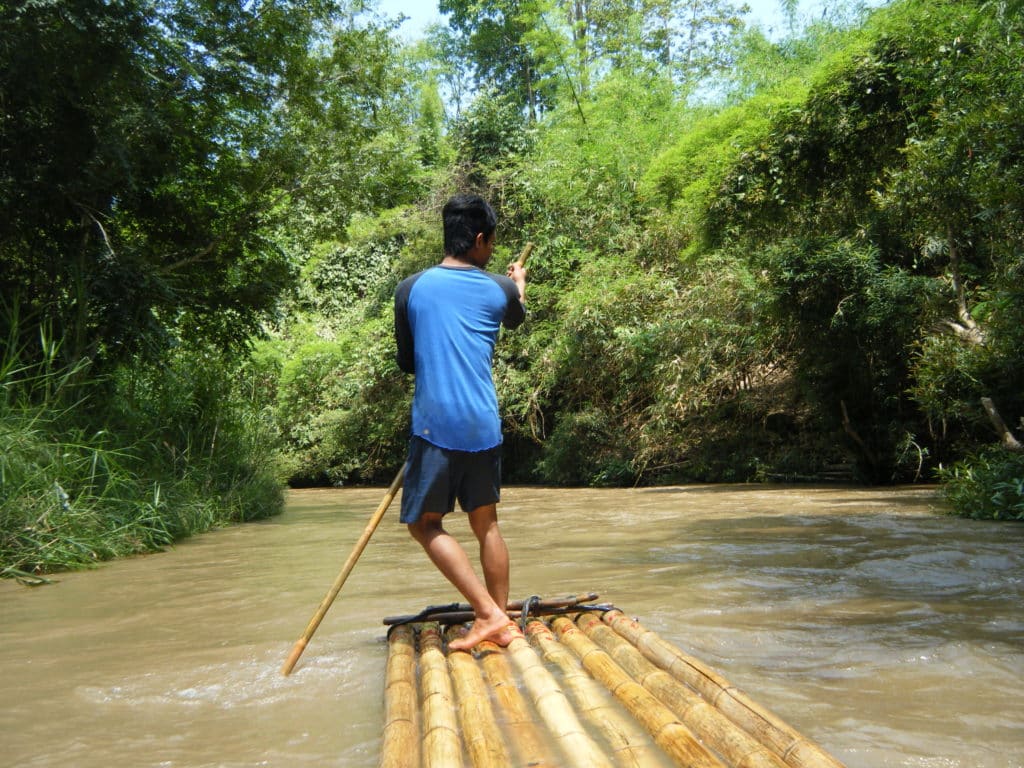 Rafting sur bambous