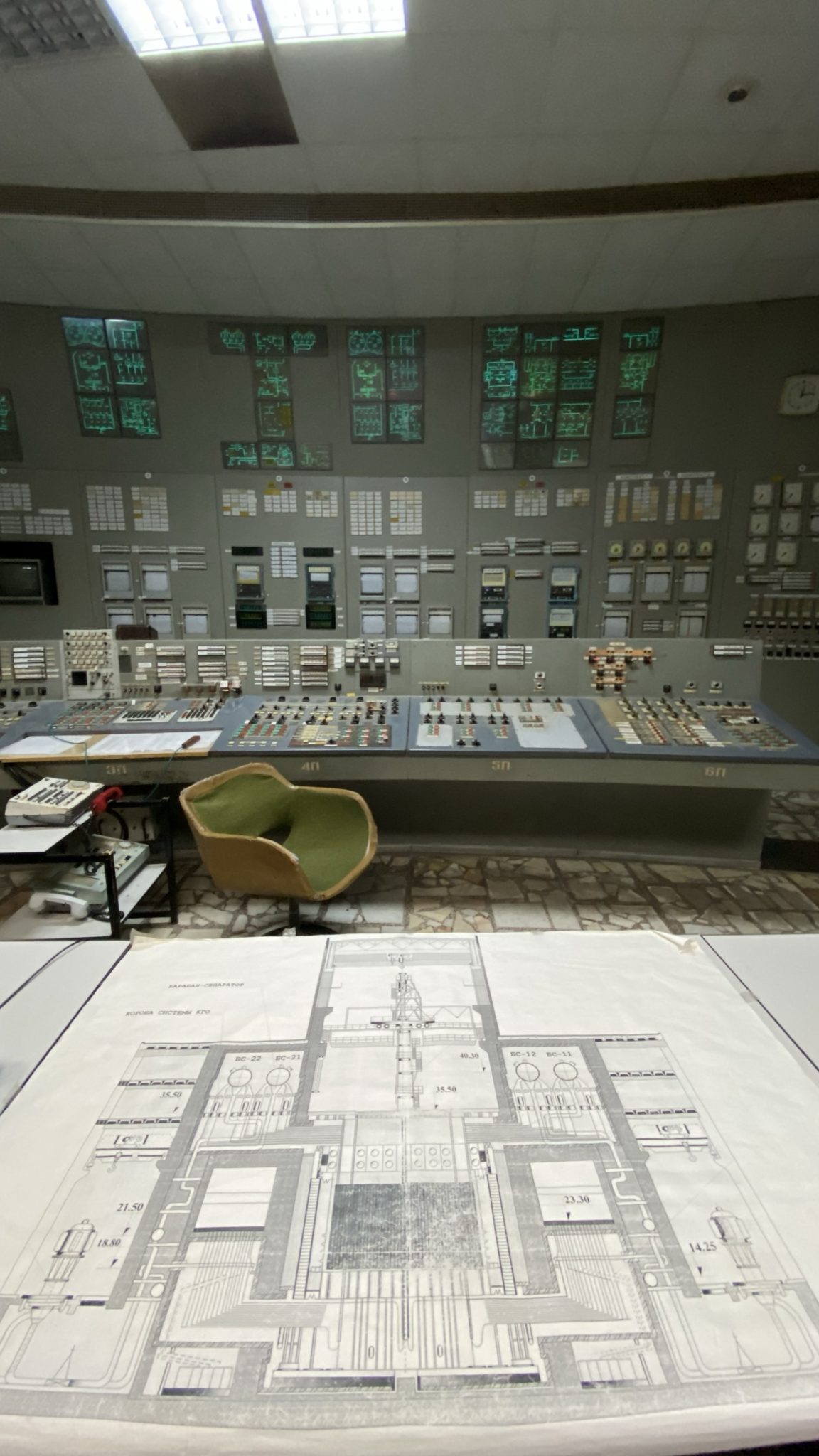 Visite de la centrale nucléaire de Tchernobyl