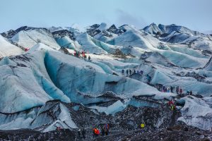 Marche sur le glacier Sólheimajökull