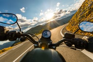 Moto sur les routes d'Espagne