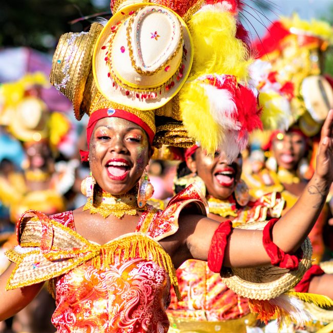 Carnavaleuses en Guadeloupe