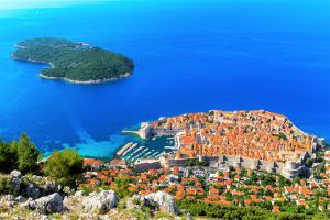 Vue aérienne de Dubrovnik, lors d'un road trip en Croatie