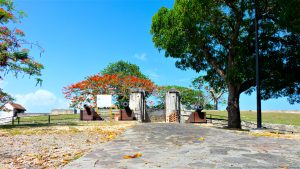 Les canons du fort Fleur d'Epée à Gosier, en Guadeloupe