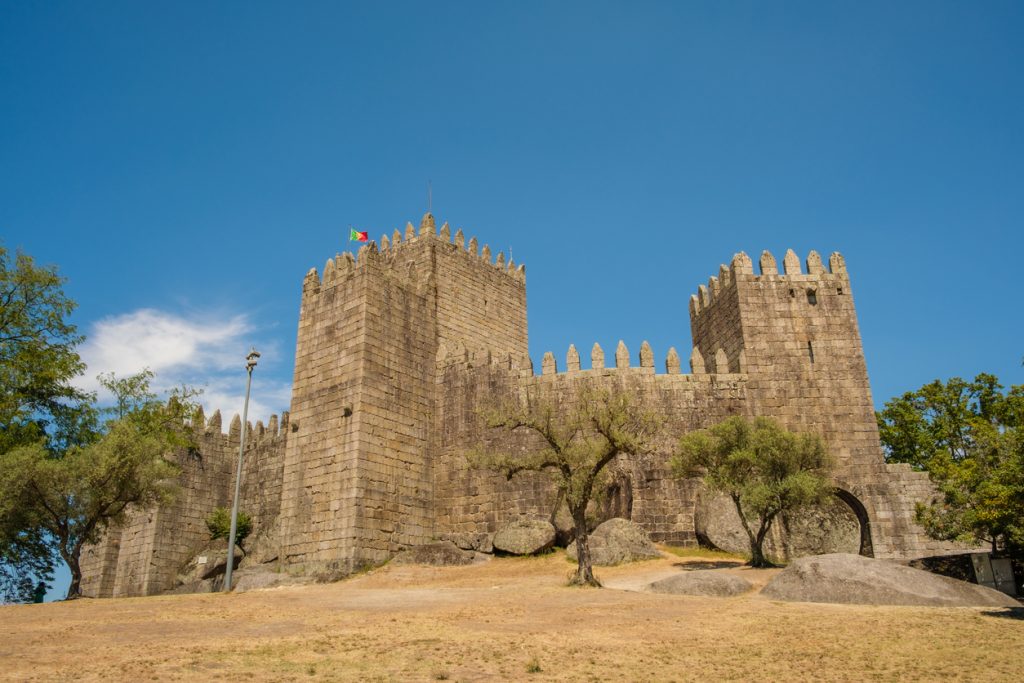 Le château de Guimarães, Portugal