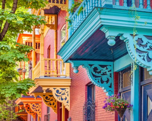 Maisons colorées de Montréal